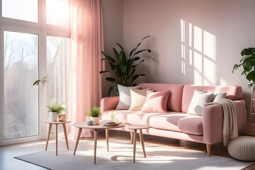 Cozy stylish living room interior