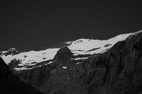 black and white