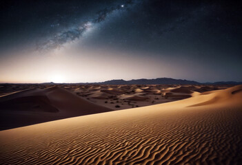 desert Starry dunes night