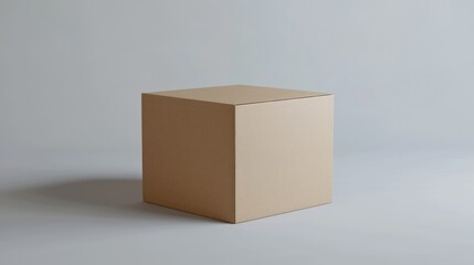 cardboard box isolated clean background