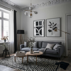 Simple and stylish room interior