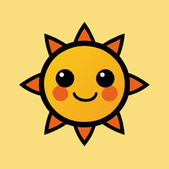 sun cute background art hig