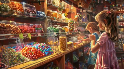 sweets in a market