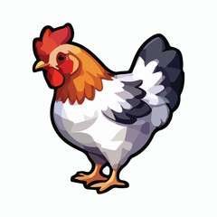 Hen animal vector design illustration