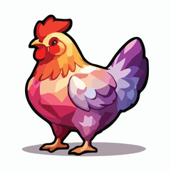Hen animal vector design illustration