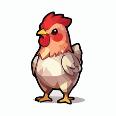 Hen animal vector design illustration