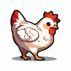 Hen animal vector design illustration