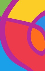 Colorful abstract shapes background