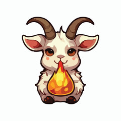 Goat animal vector design illustration