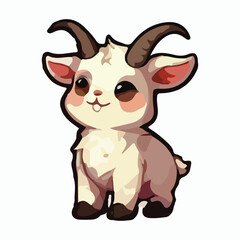 Goat animal vector design illustration