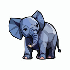 Elephant animal vector design illustration