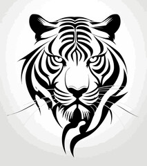 Fototapeta premium Tribal Tiger Art