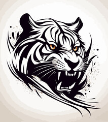Obraz premium Tribal Tiger Art