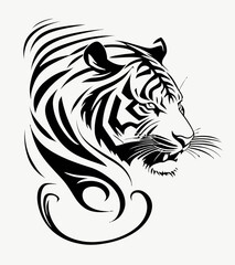 Obraz premium Tribal Tiger Art