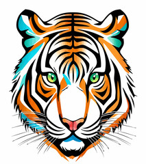 Obraz premium Tribal Tiger Art