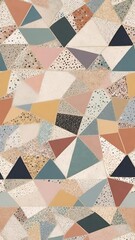 Mosaic Pattern In Terrazzo style