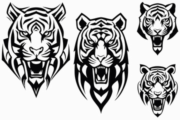 Fototapeta premium Tribal Tiger Art