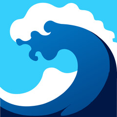 Obraz premium wave cute background art hi