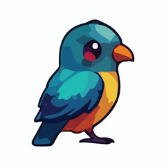 Bird animal vector design illustration