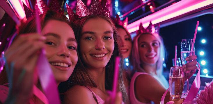 Girls dancing in the nightclub