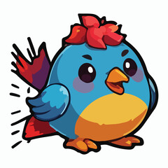 Bird animal vector design illustration