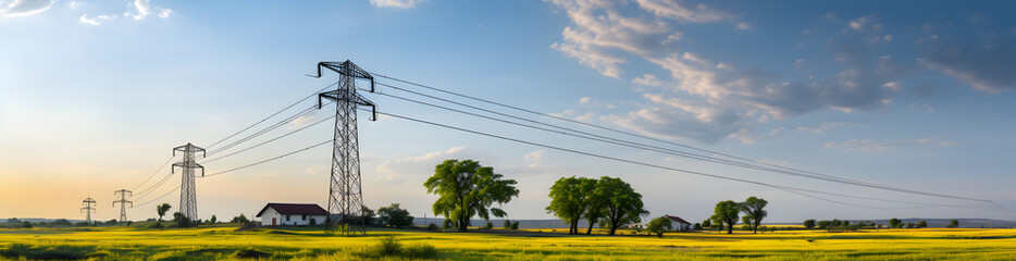 High-Voltage Power Lines: A Panoramic View of Sustainable Energy Technology