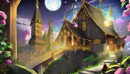 Obraz premium fairy tale castle
