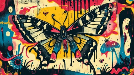 Butterflies emerging from cocoons, delicate wings unfurling, metamorphosis displayed  54