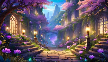fantasy night street