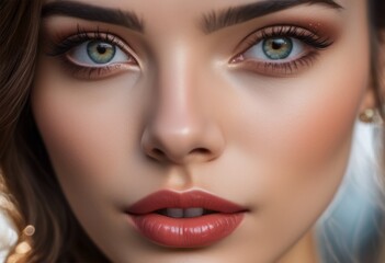 A Portrait Of Breathtakingly Gorgeous, Exotic, Beautiful Woman.
