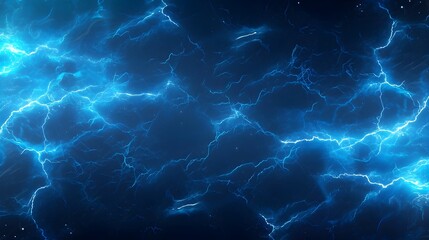 Fototapeta na wymiar Intense Electrical Discharge in Ominous Stormy Sky Backdrop