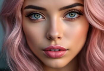 Fototapeta premium A Portrait Of Breathtakingly Gorgeous, Exotic, Beautiful Woman. 