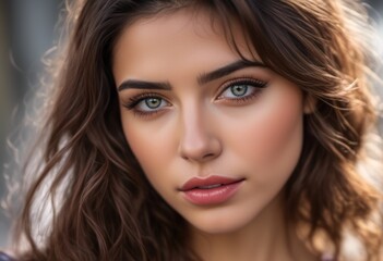 Obraz premium A Portrait Of Breathtakingly Gorgeous, Exotic, Beautiful Woman. 