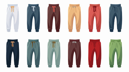 Kids pants sports fleece clothes with drawstrings c