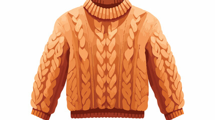 Knitted sweater. Warm wool apparel for winter cold
