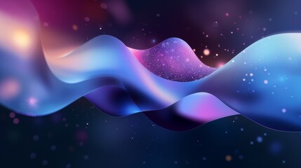 A vibrant, abstract wallpaper showcasing fluid, colorful waves in hues of pink, purple, and blue against a serene backdrop. It exudes a calm yet dynamic energy.