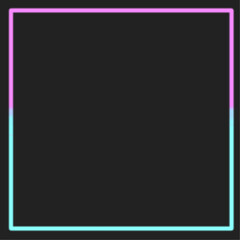 black background with square neon ornaments