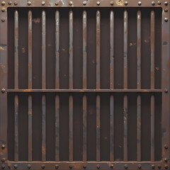 Vintage Rustic Prison Bars: A Timeless, Dramatic Ironwork Decoration for Your Home or Business