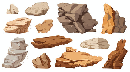 Limestone mountain fossil. Sedimentary rock formati