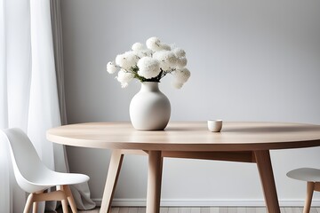 vase with white flowers