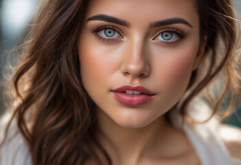 A Portrait Of Breathtakingly Gorgeous, Exotic, Beautiful Woman.
