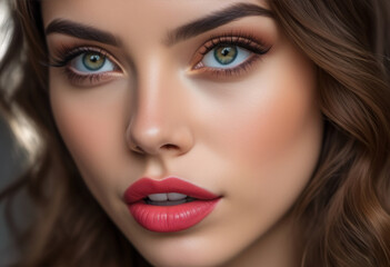 A Portrait Of Breathtakingly Gorgeous, Exotic, Beautiful Woman.
