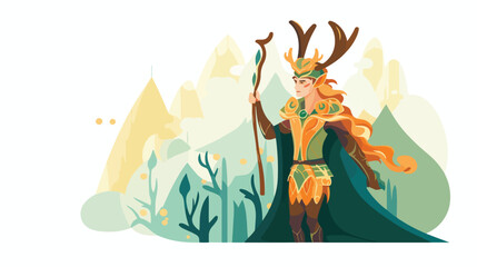 Loki Norse pagan deity. Old myth character of pagan