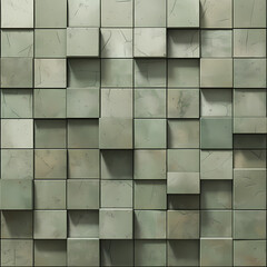Stylish and Contemporary Armagreen-Tone Tiled Surface for Architecture and Interior Design Projects