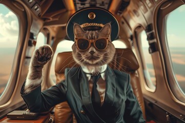  Pilot Paws: Feline Aviator Extraordinaire