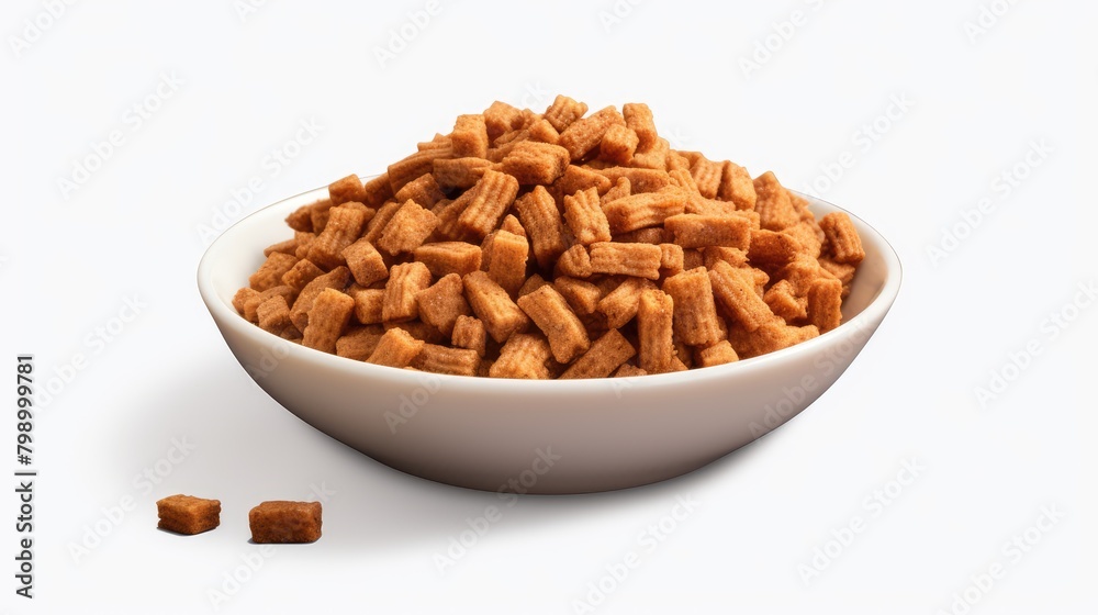 Sticker bowl of almonds