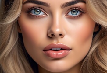 Fototapeta premium A Portrait Of Breathtakingly Gorgeous, Exotic, Beautiful Woman. 