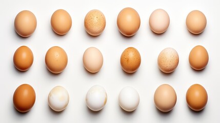 set of easter eggs - obrazy, fototapety, plakaty