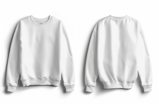 White Crewneck Sweatshirt Mockup