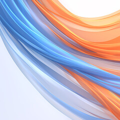 A vibrant swirling abstract fabric texture image with dynamic orange and blue hues perfect for creative design elements.